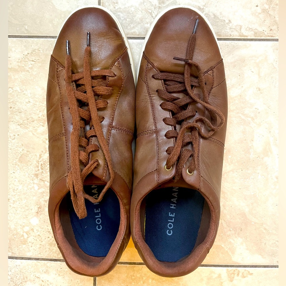 Used Cole Haan loafer; 12 M; Tan leather; pre-washed